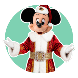 Christmas Mickey Mascot